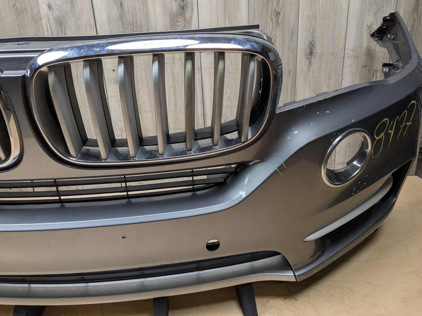 14-18 OEM BMW F15 X5 BASE Front Bumper Cover w/ Upper Grilles Gray A52 SPACEGRAU METALLIC (A52)
