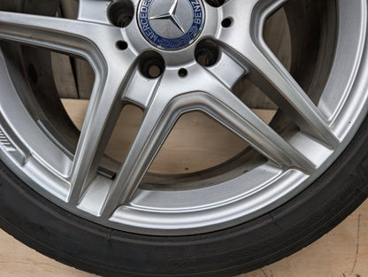 *OEM Mercedes W207 E300 E400 E550 AMG Front Wheel Rim 18x8 ET45 5 Double Spoke