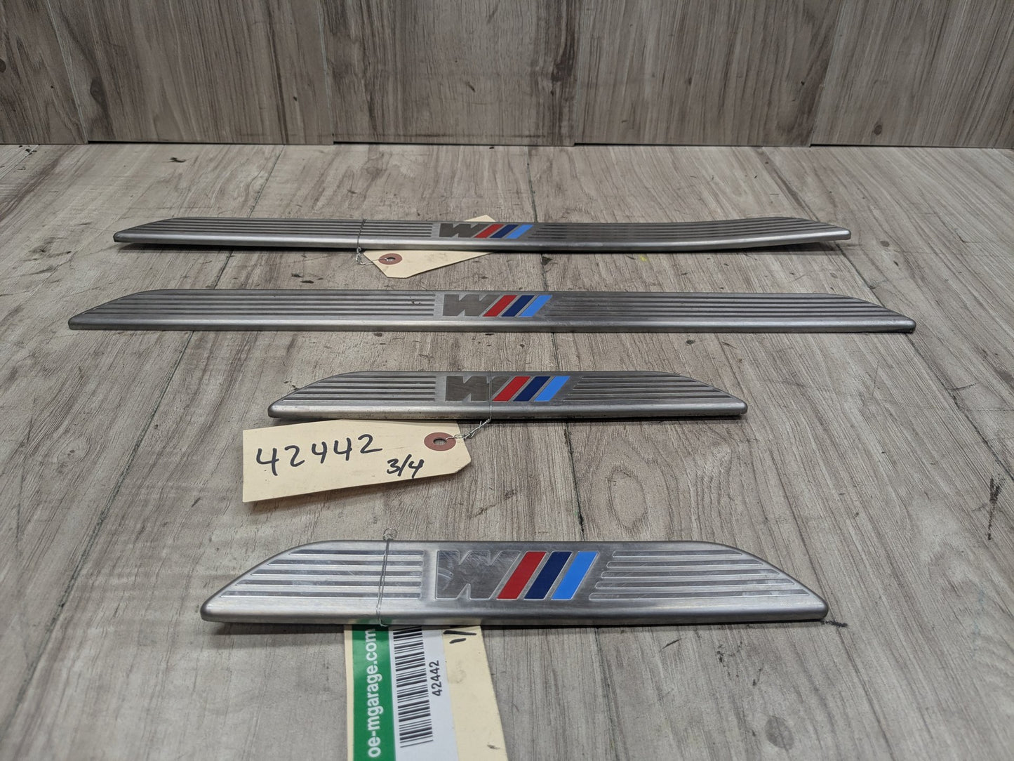06-14 OEM BMW E70 E71 X5 X6 X5M M Front Rear Door Sill Cover Trim Entrance SET