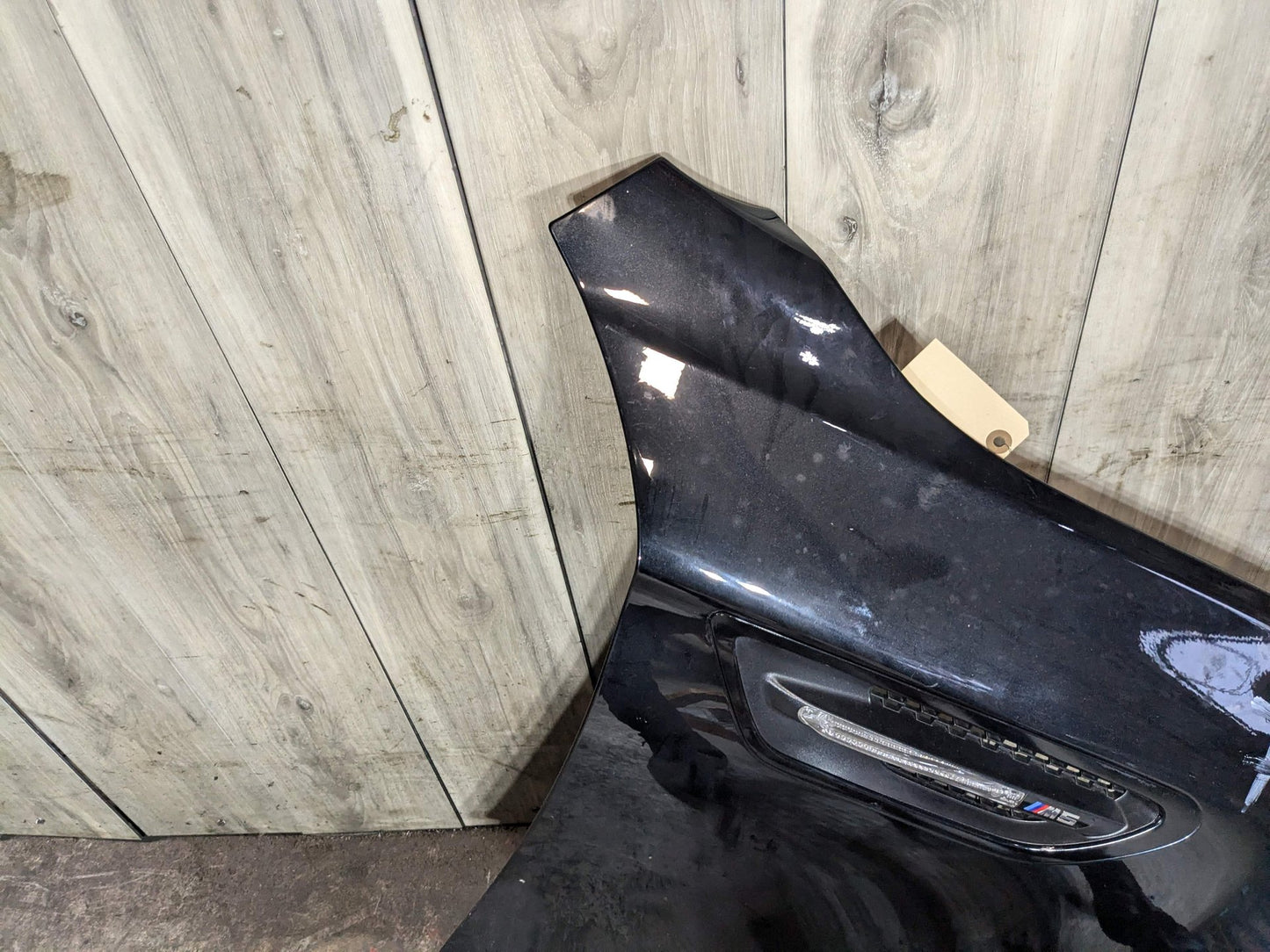 12-16 OEM BMW F10 M5 Front Right Passenger Side Fender Panel Shell Black Black