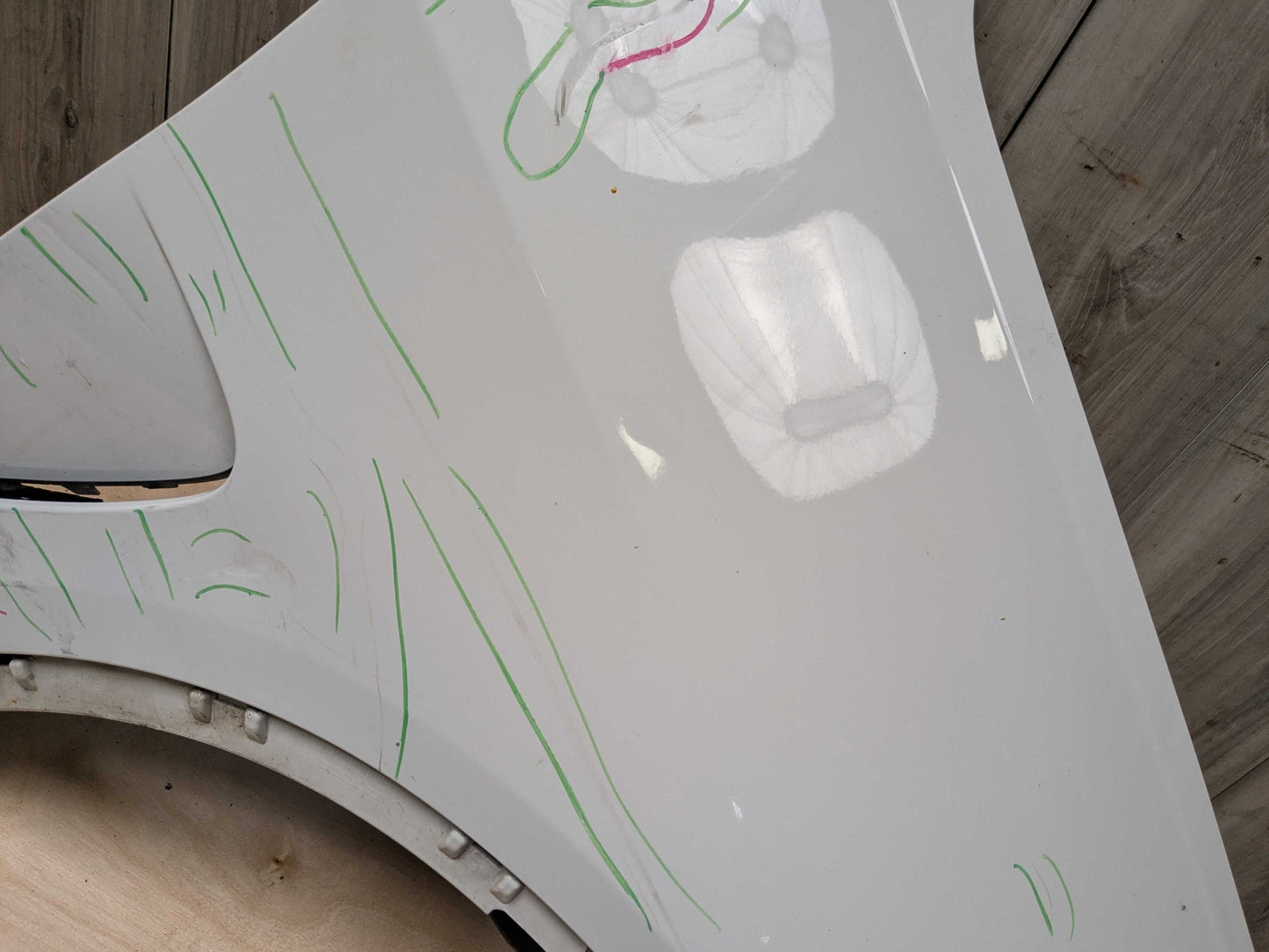 *NOTE* 14-18 OEM BMW F15 X5 Front Right Passenger Side Fender Panel White 300 White ALPINWEISS III (300)