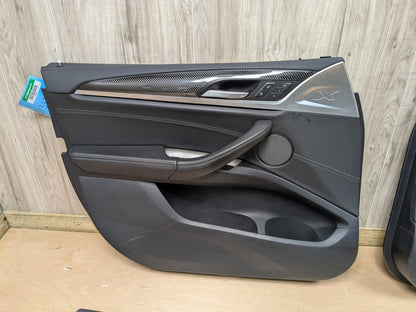 *OEM BMW F97 G01 X3 X3M Front Rear Left Right Door Panel Cards SET CARBON FIBER
