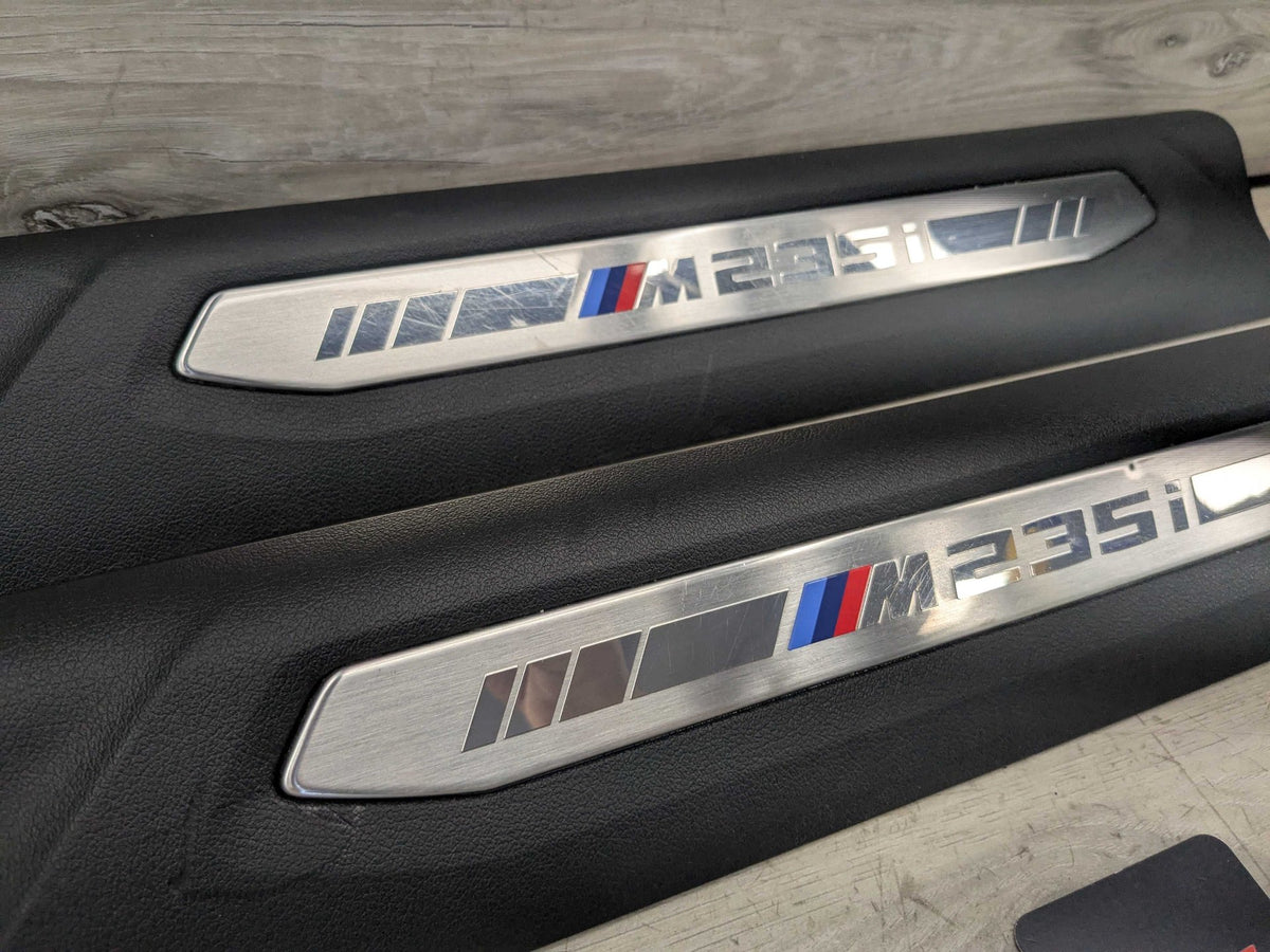 20-24 OEM BMW F44 M235i Front Left Right Door Sill Plate Molding Trim PAIR