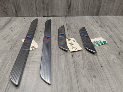 06-14 OEM BMW E70 E71 X5 X6 X5M M Front Rear Door Sill Cover Trim Entrance SET