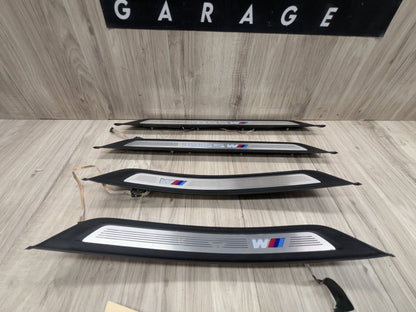 OEM BMW G30 530 540 M550 Front Rear Left Right Illuminated Door Sill Trim SET