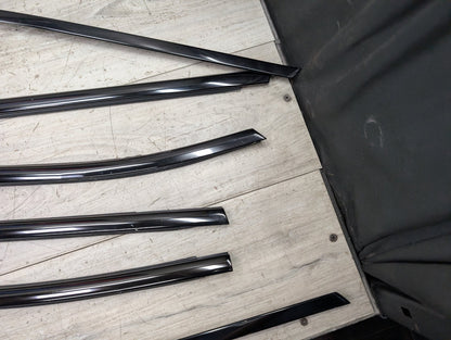 *11-17 OEM BMW F25 X3 SHADOW GLOSS Front Rear Left Right Door Trim SET (6)