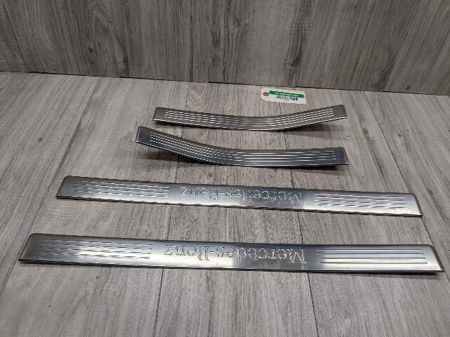 OEM Mercedes W212 E350 E550 Front Rear Left Right Door Sill Scuff Cover SET