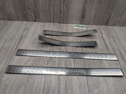OEM Mercedes W212 E350 E550 Front Rear Left Right Door Sill Scuff Cover SET