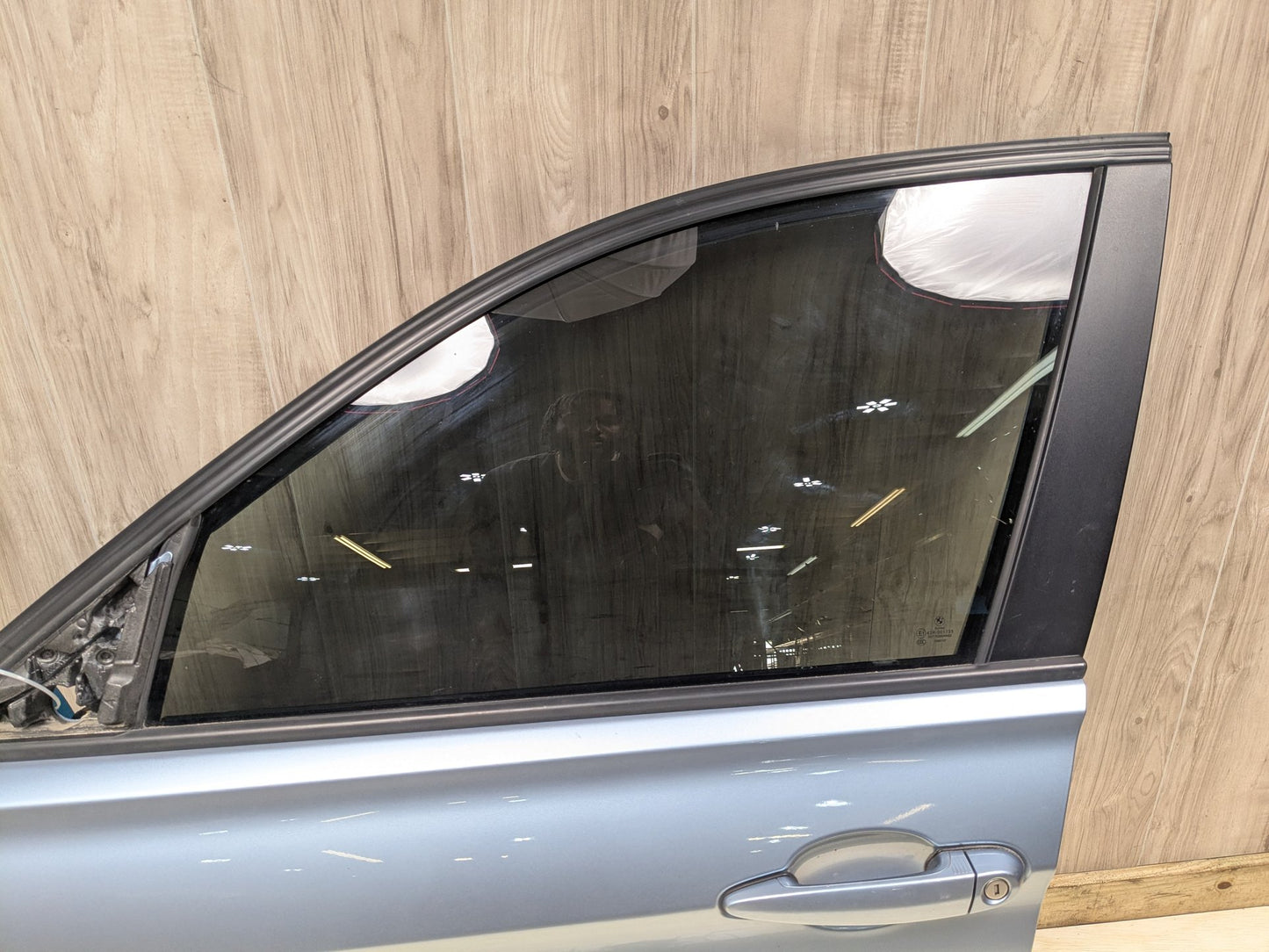 OEM BMW F30 F80 328 330 335 340 M3 Front Left Driver Door Shell Panel Blue B40 LIQUID BLUE METALLIC (B40)