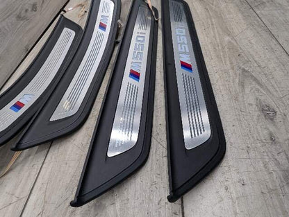 *17-20 OEM BMW G30 530 540 M SPORT Front Rear Left Right Door Sill Cover Trims SET