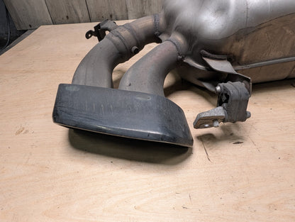 16-19 OEM BMW G11 G12 750i 750iX Engine N63R Rear Exhaust Pipe Muffler M SPORT