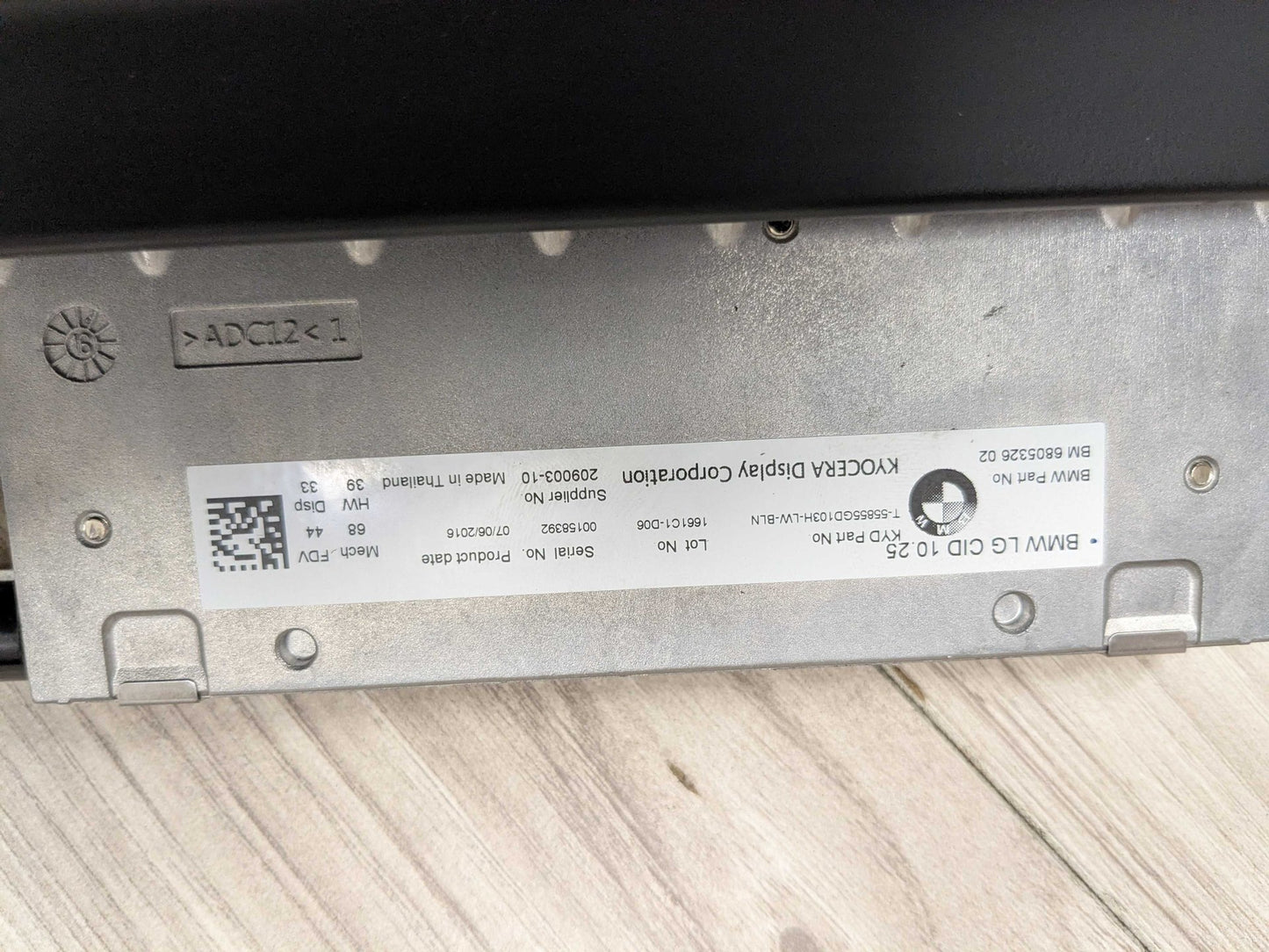 2017 BMW 740i G12 Monitor Display Screen 6805326 16-19 OEM BMW G11 G12 740 750 M760 Dash Navigation Display Monitor Screen 10,25""