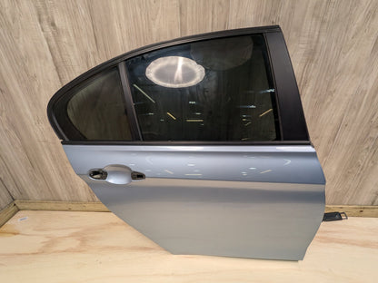 OEM BMW F30 F80 328 330 335 340 M3 Rear Right Passenger Door Shell Panel Blue LIQUID BLUE METALLIC (B40)