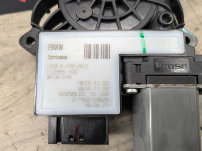 2021 BMW 330i G20 Rear Left Driver Door Window Glass Regulator Motor 8498863 OEM BMW G20 G80 330 M340 M3 REAR Left Driver Side Door Window Regulator Motor