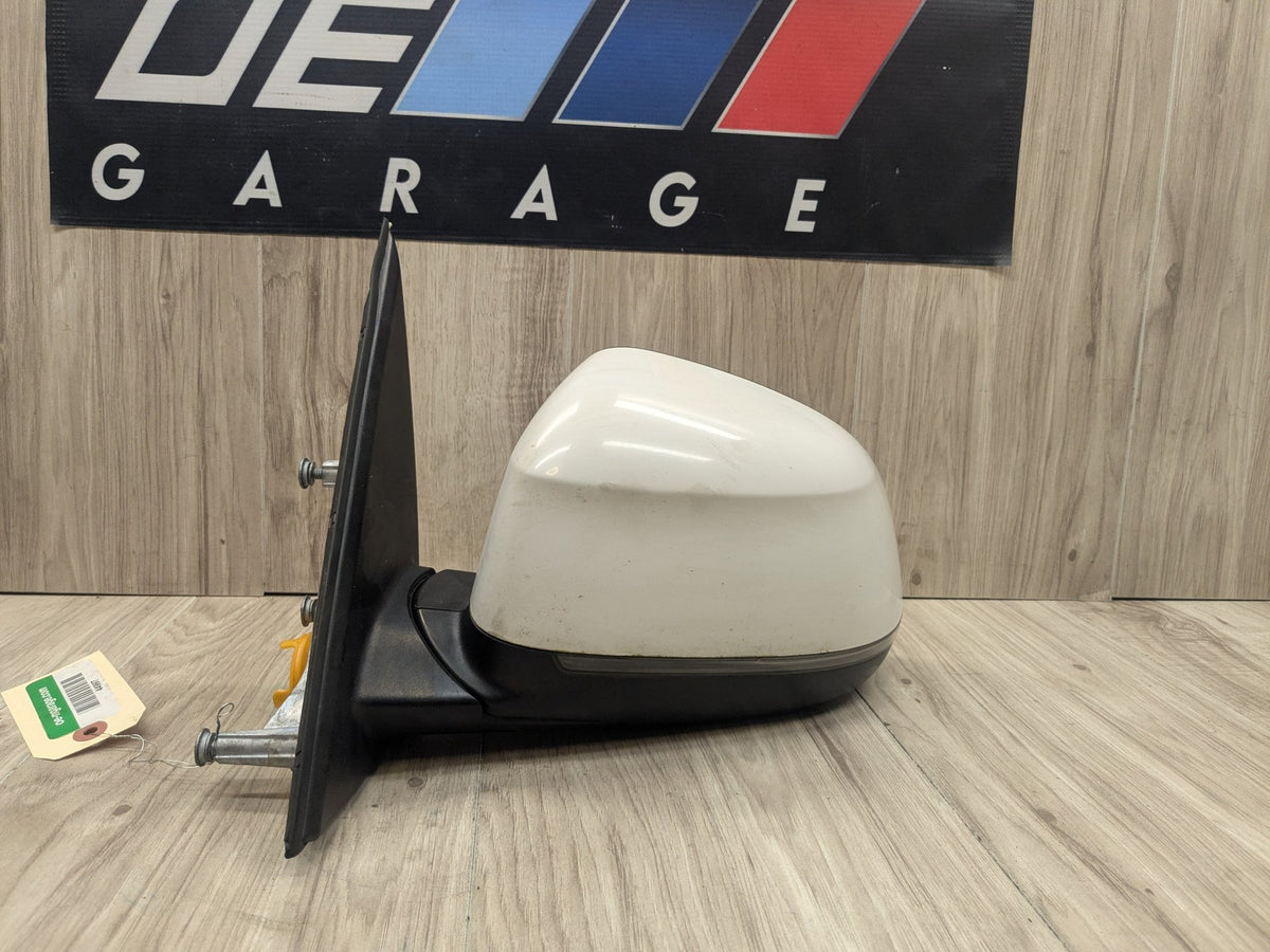 15-17 OEM BMW F25 X3 Left Driver Side Side Mirror Heated Auto Dim Assembly White