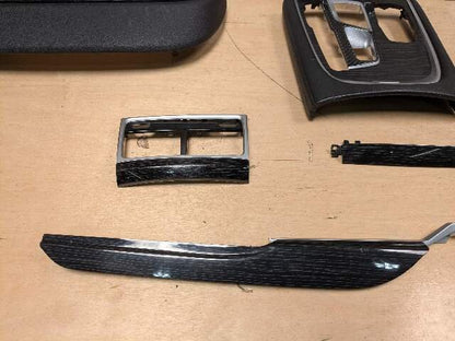20-22 OEM BMW G12 750 Dash Doors Air Vent Wood Metal Effect Interior Trim SET