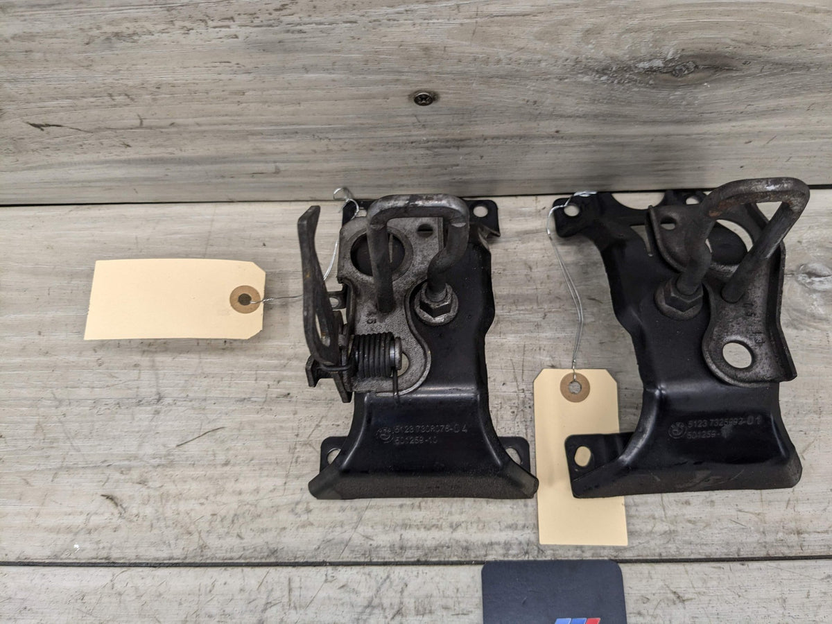 14-19 OEM BMW F15 F85 X5 F16 F86 X6 Hood Hardware Safety Latch Hook SET