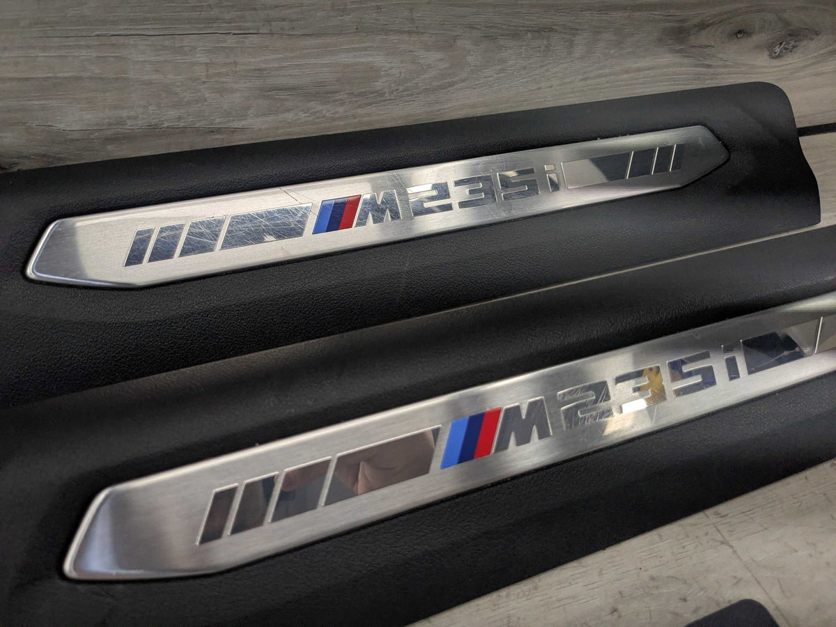 20-24 OEM BMW F44 M235i Front Left Right Door Sill Plate Molding Trim PAIR