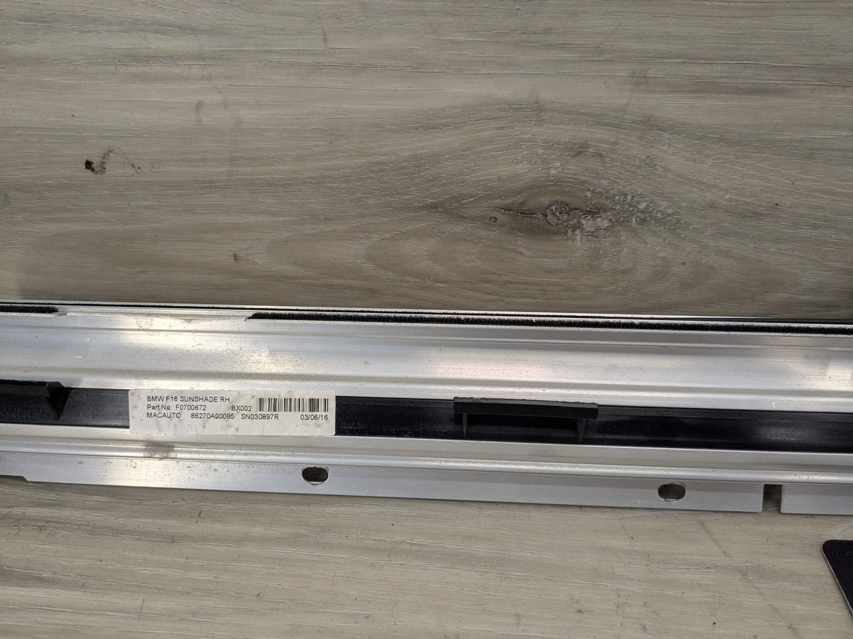 15-19 OEM BMW F16 F86 X6 REAR Right Passenger Door Window Roller Sunshade Blind
