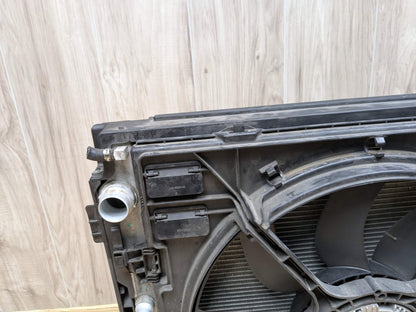 14-19 OEM BMW F15 F16 X5 X6 Radiator Condenser Fan Shroud Assembly 850W N63