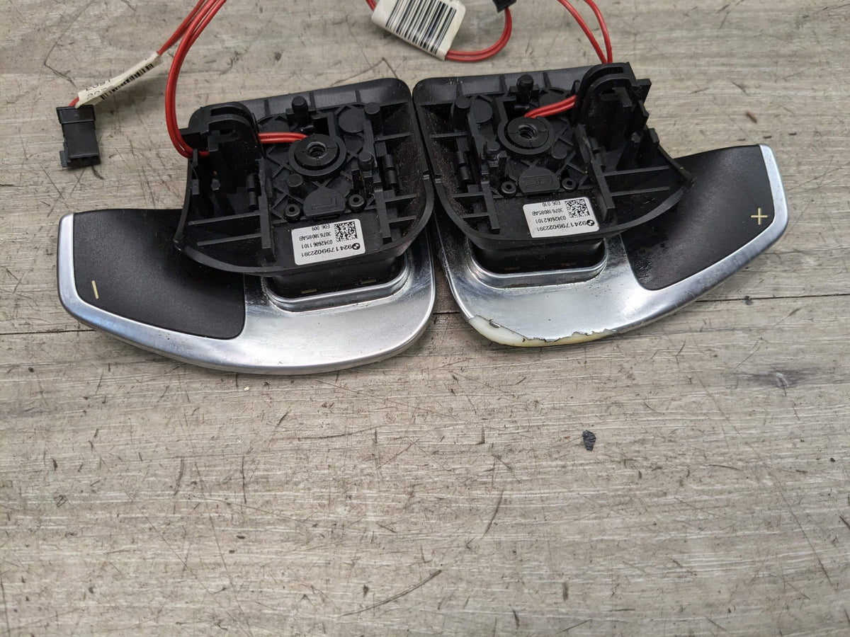 11-13 OEM BMW E90 E92 E88 E82 135 335 LCI Steering Wheel Paddle Shifter SET