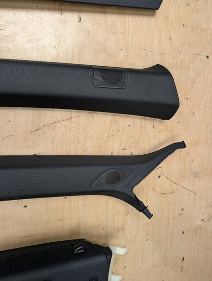 18-24 OEM Audi A5 S5 Interior Upper Left Right Roof Headliner Sun Visors Door Trim SET
