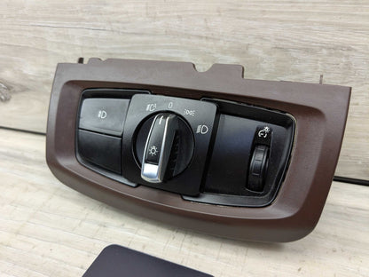 OEM BMW F15 F16 F85 F86 X5 X6 Headlight Switch Control Panel Light Module WINE