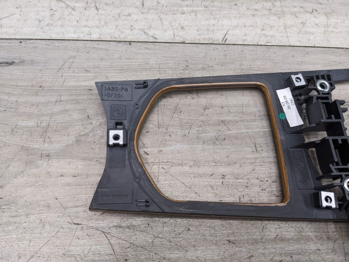 10-16 OEM Porsche Panamera Front Center Console Bezel Trim Wood