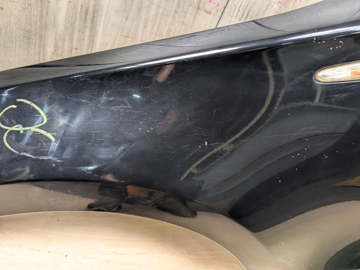 08-13 OEM BMW E82 E88 128 135 Left Driver Side Fender Panel Black SCHWARZ II (668)