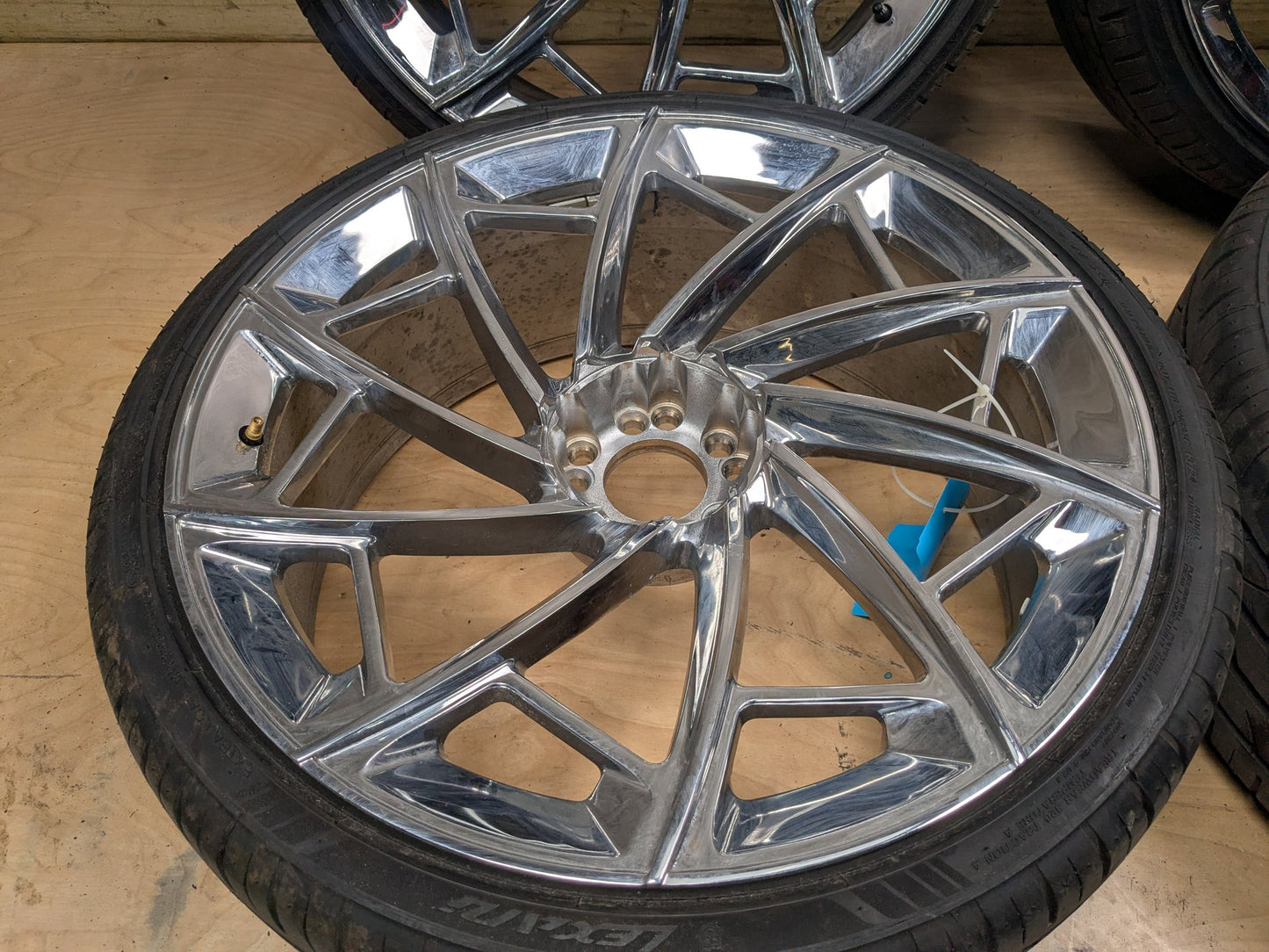 07-13 2CRAVE BMW E70 X5 Wheels Rims NO.36 22x9.0J ET:38 Chrome Finish SET