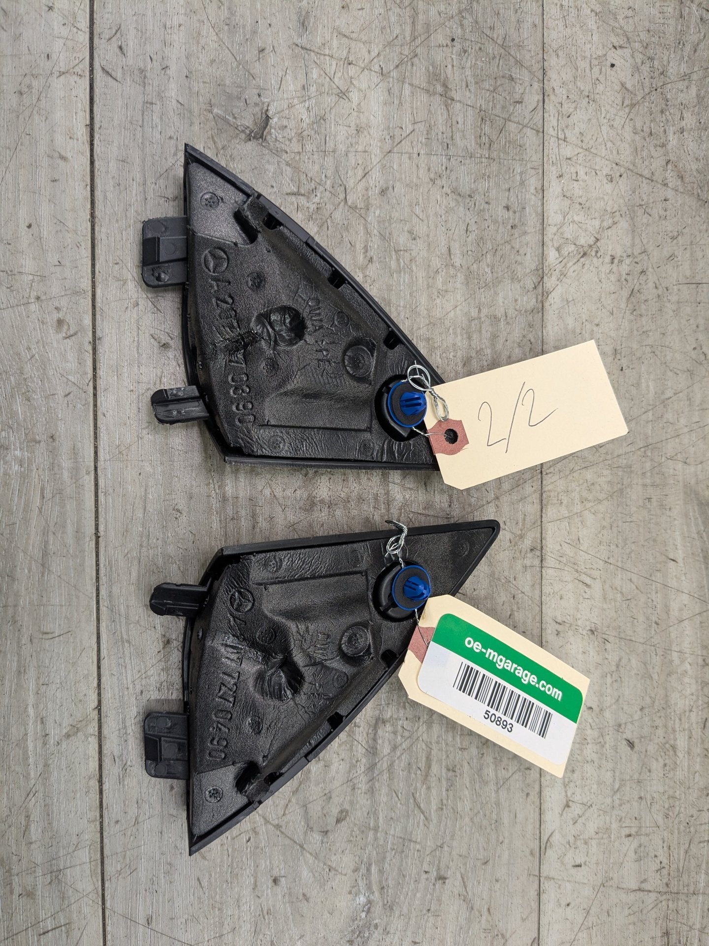 2009-2017 Mercedes-Benz E550 E-Class A207 Front Left Right Door Triangle Corner Speaker Assemblys SET 0