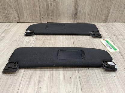 03-08 OEM BMW E85 E86 Z4 Left Right Driver Passenger Sunvisors PAIR Black