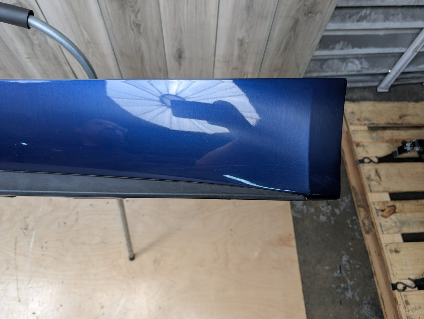 *18-19 OEM Audi A5 S5 B9- Left Driver Side Skirt Rocker Panel Blue PN: 8W6853855A