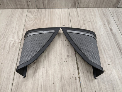 2017-2023 BMW M550i G30 Front Left Right Door Triangle Corner Speaker Assemblys SET 7409156 OEM BMW F90 G30 530 540 M550 HARMAN KARDON Left Right Door Speaker Tweeter PAIR