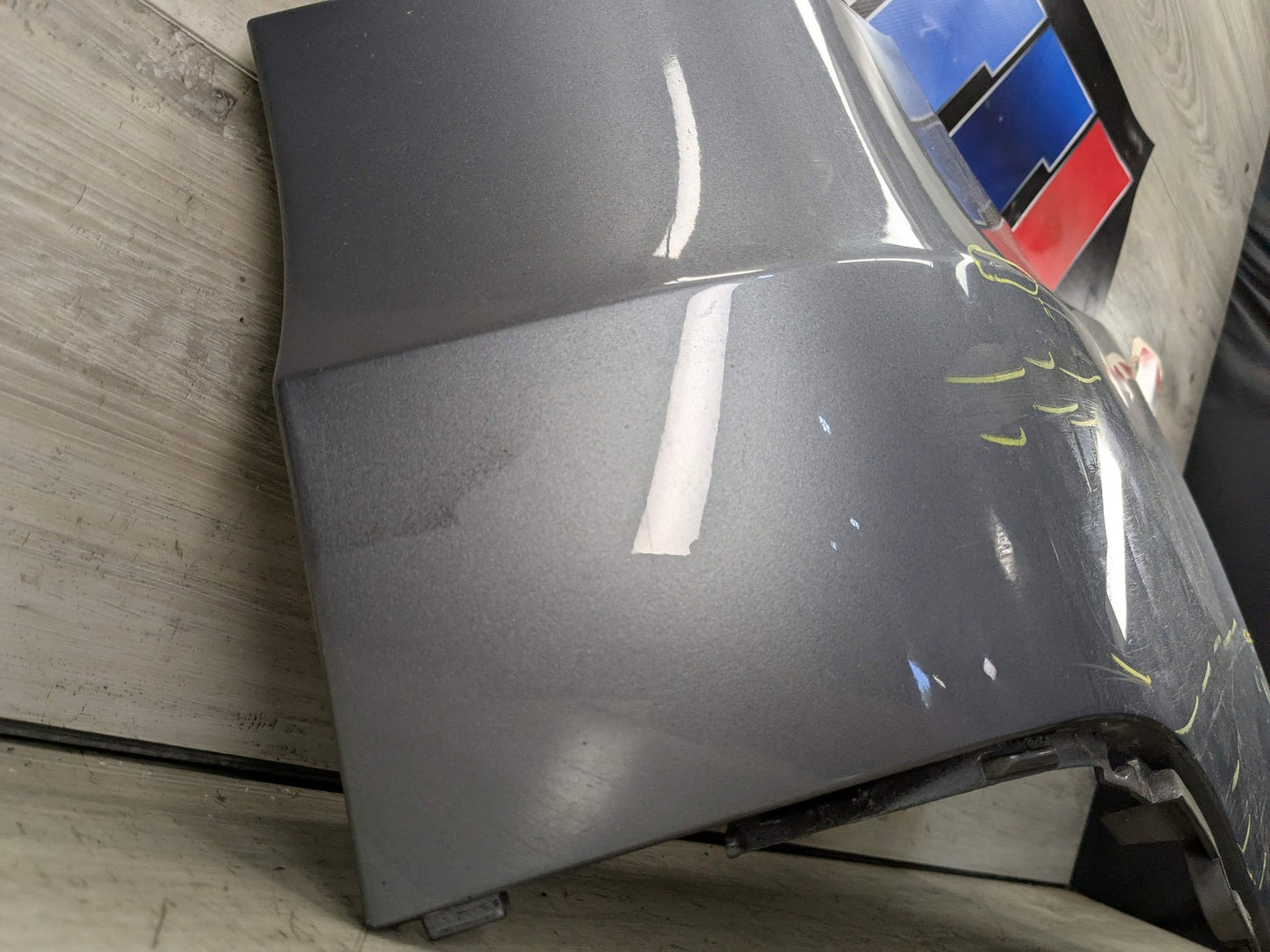 07-10 OEM BMW E70 X5 PRE LCI Rear Right Passenger Side Bumper Cover Gray A52 Grey Spacegrau Metallic (A52)