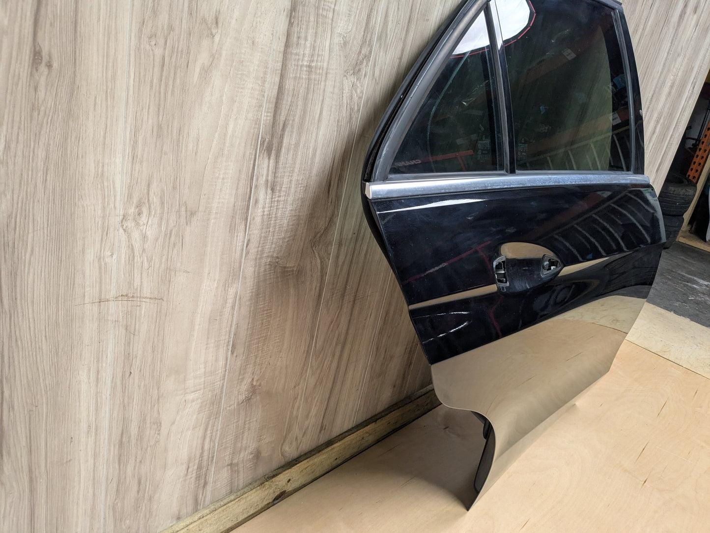 OEM Mercedes W212 E350 E400 E550 Rear Right Passenger Door Shell Panel Black 197 (Obsidian black- Metallic finish)