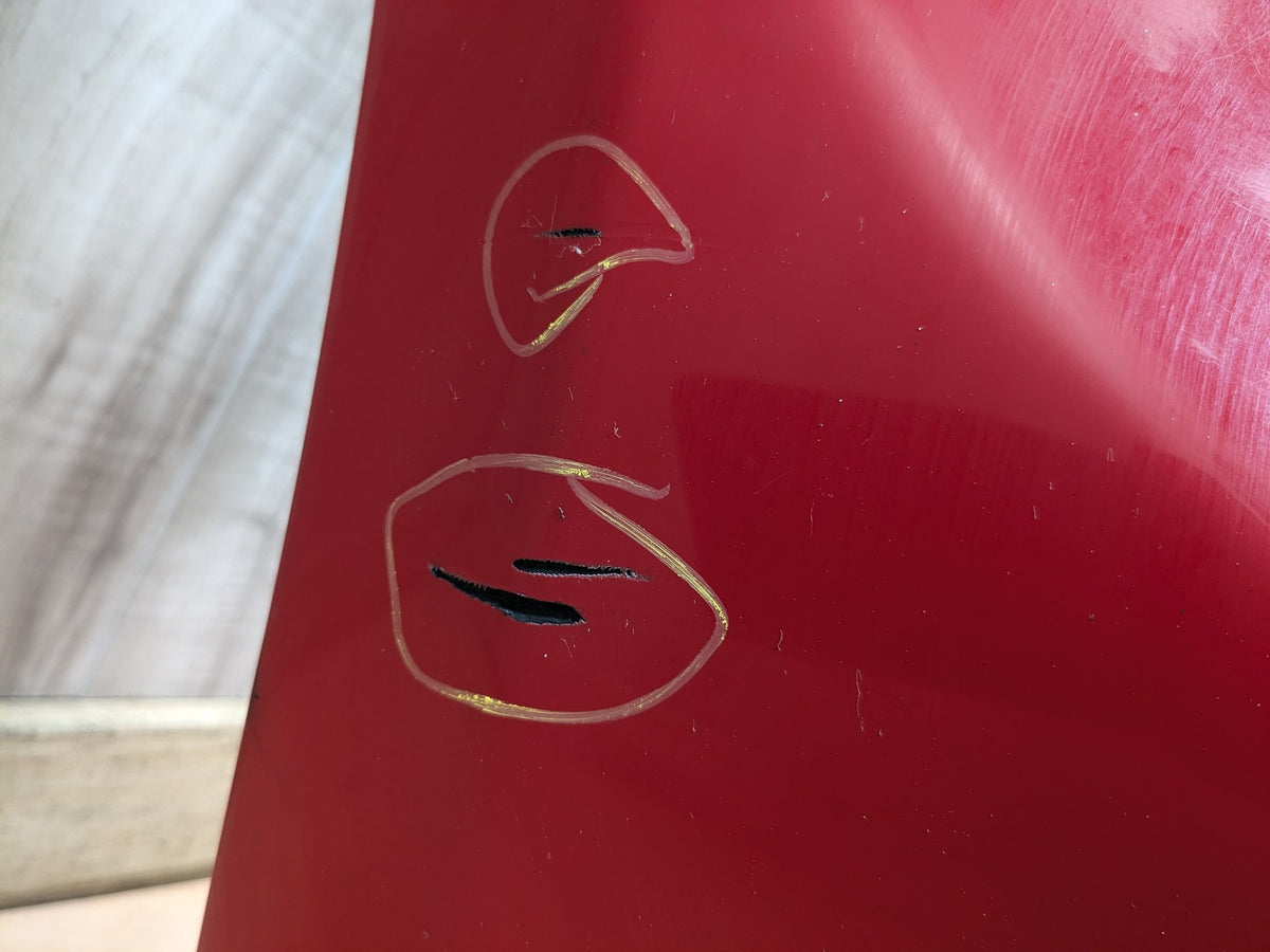 *96-02 OEM BMW E36 Z3 Rear Bumper Cover Panel Assembly Red 314 Red 314
