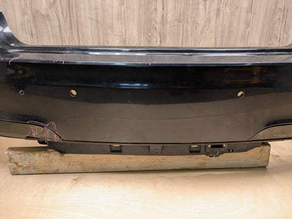 *13-15 OEM BMW F01 F02 740 750 M SPORT Rear Bumper Cover PDC Holes Black Black BLACK SAPPHIRE METALLIC (475)
