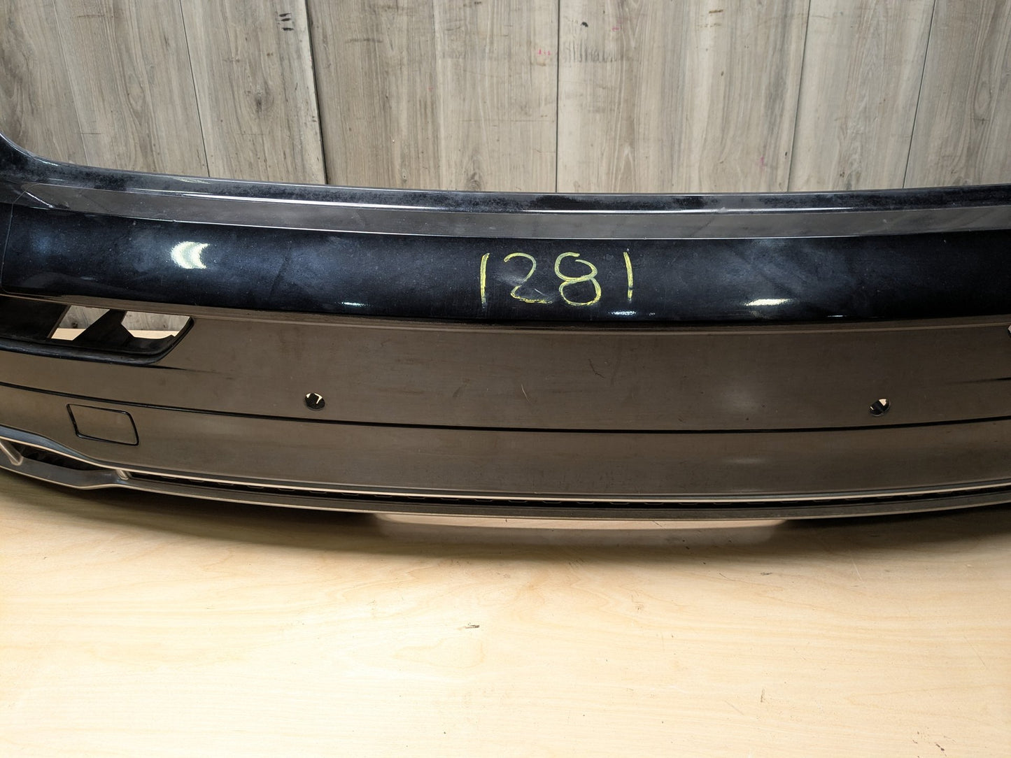 18-20 OEM AUDI Q5 SQ5 Rear Upper Lower Bumper Cover w/ Diffuser Black Black 0E/ Y9T
