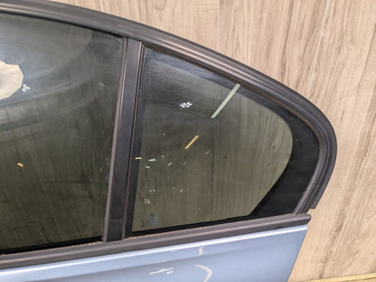 OEM BMW F30 F80 328 330 335 340 M3 Rear Left Driver Door Shell Panel Blue B40 LIQUID BLUE METALLIC (B40)