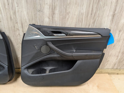 *OEM BMW F97 G01 X3 X3M Front Rear Left Right Door Panel Cards SET CARBON FIBER