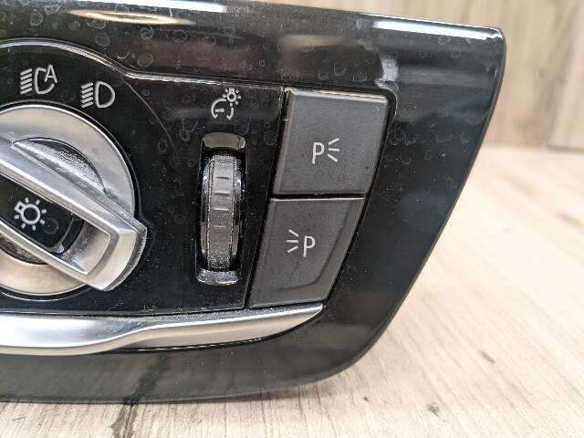 17-20 OEM BMW F90 M5 G30 G32 Headlight Switch Control Panel Light Module BLACK