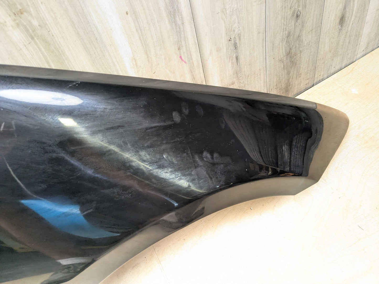 06-11 OEM BMW E90 328 335 Sedan Right Passenger Side Fender Panel Black 668 Black SCHWARZ II (668)