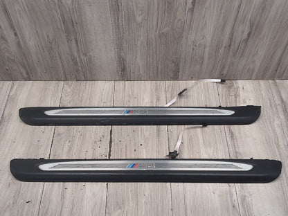 2004-2010 BMW M6 E64 Front Left Right Scuff Plate Door Sill SET 7898230 OEM