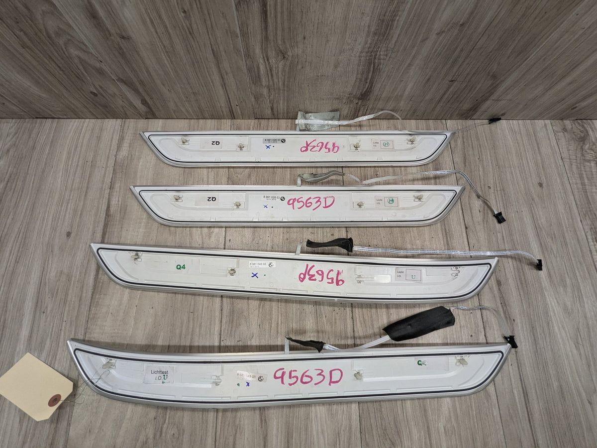 16-19 OEM BMW G11 G12 OEM Door Sills M Trim Illuminated Entry Panels Kit SET*