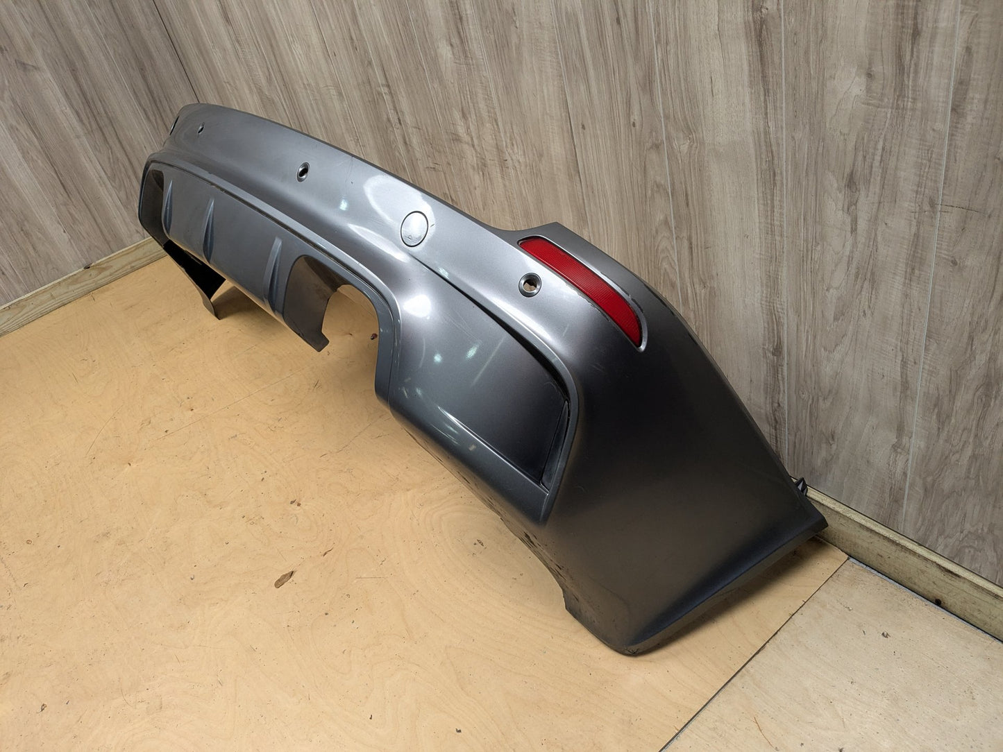10-13 OEM BMW E70 X5M Rear Bumper Trim Cover Panel Assembly Gray A52 SPACEGRAU METALLIC (A52)