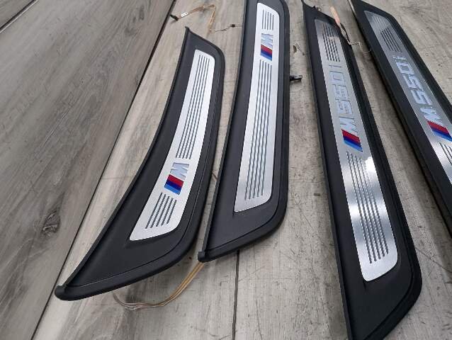 *17-20 OEM BMW G30 530 540 M SPORT Front Rear Left Right Door Sill Cover Trims SET