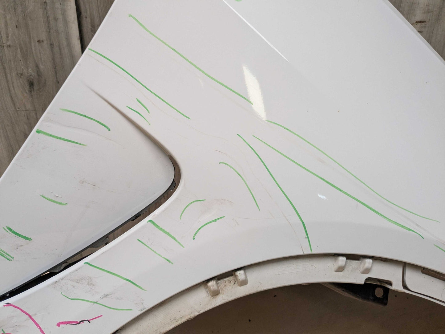 *NOTE* 14-18 OEM BMW F15 X5 Front Right Passenger Side Fender Panel White 300 White ALPINWEISS III (300)