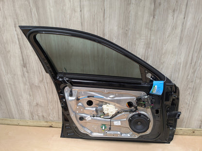 10-16 OEM Mercedes W212 E350 E400 E550 Front Left Driver Door Shell Panel Black 197 (Obsidian black- Metallic finish)