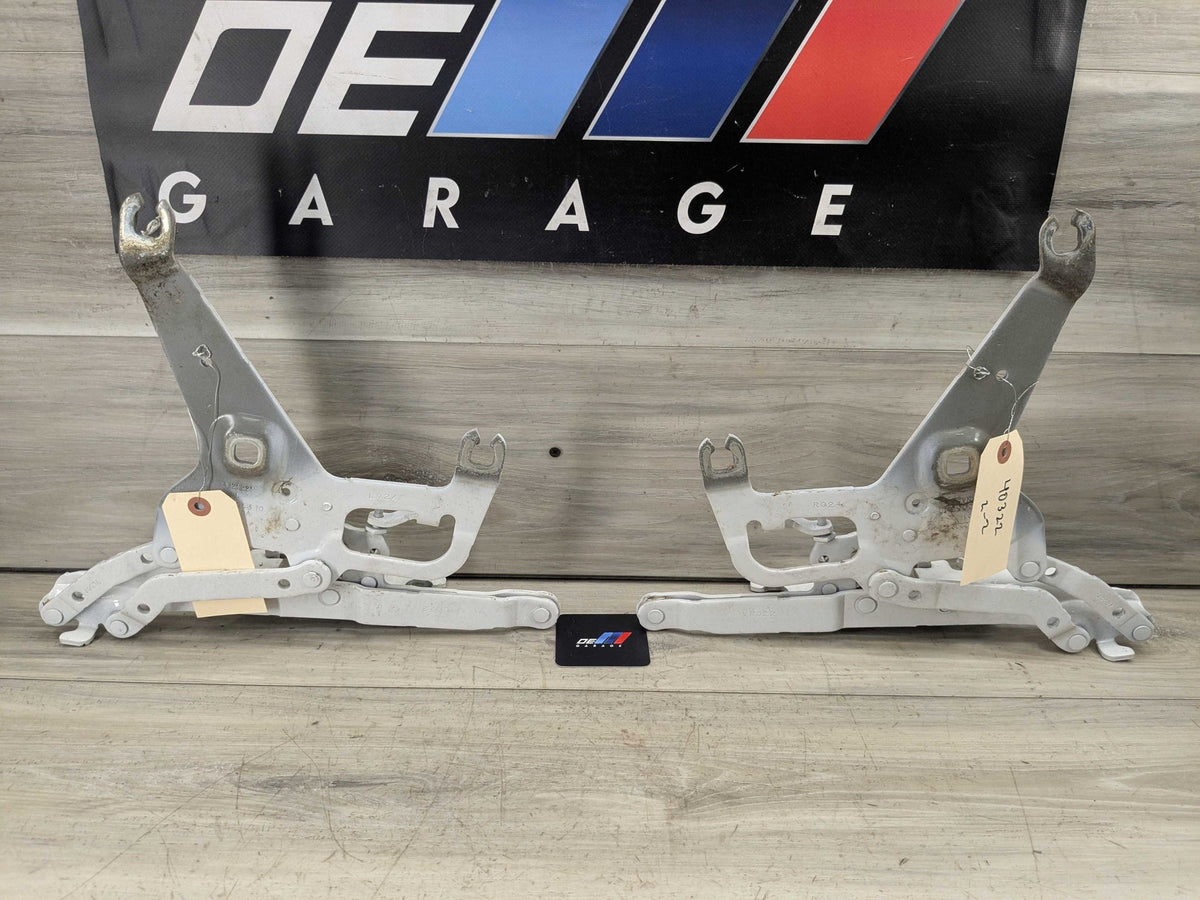 OEM BMW F15 F16 F85 F86 X5 X6 Left Right Hood Hinge Support Bracket SET Gray